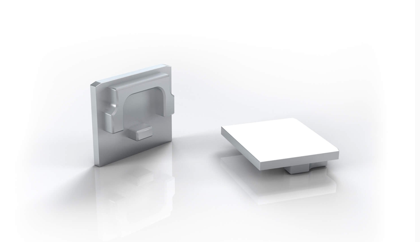 Endkappe X39 aus Alu für Profil P29