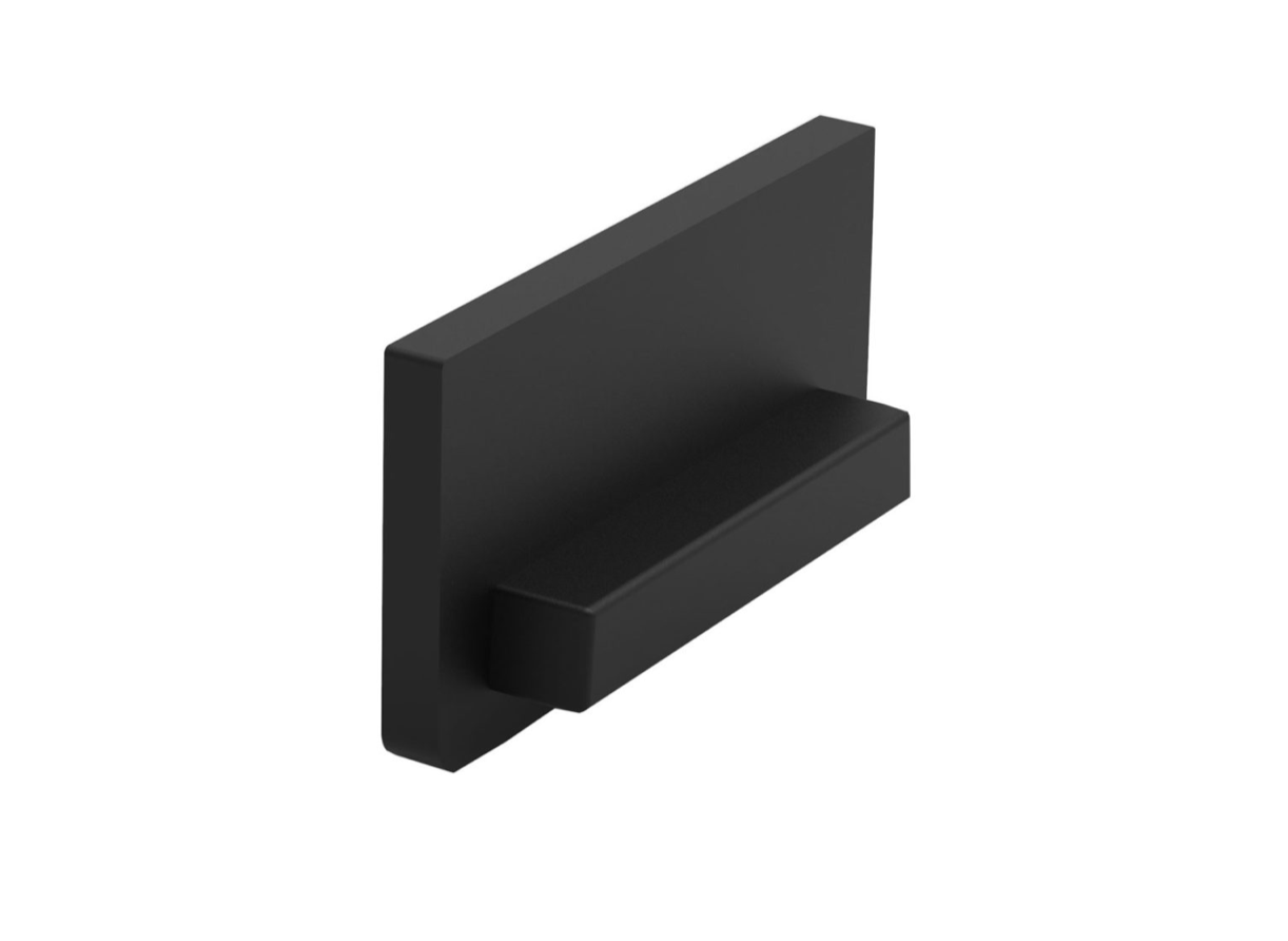 Endkappe X57_bk aus POM für Profil P33_bk