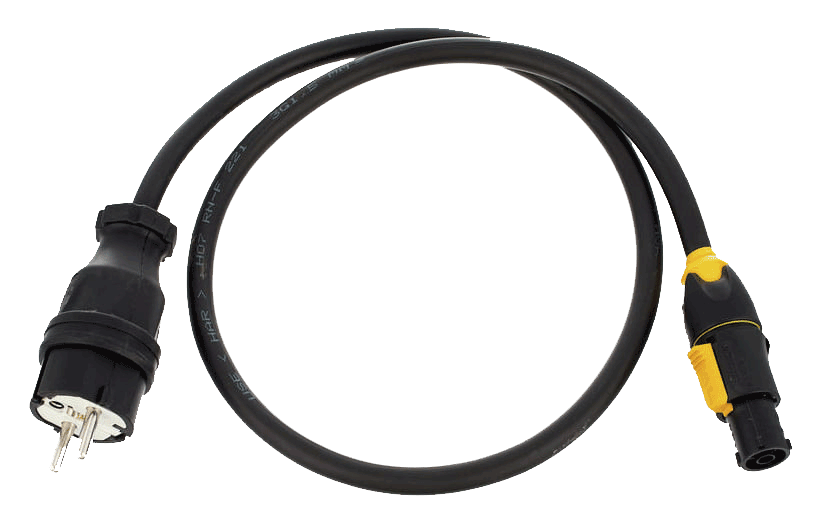 SlimPixx Kabel: Anschlusskabel Controller Neutrik - Schuko