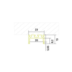 Aufbauprofil P26 für Lineare LED Module