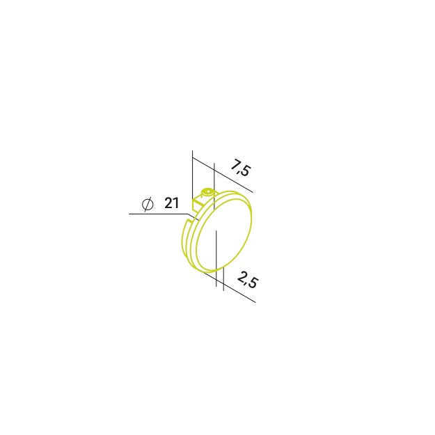 Endkappe X12 aus Alu für Profil P14
