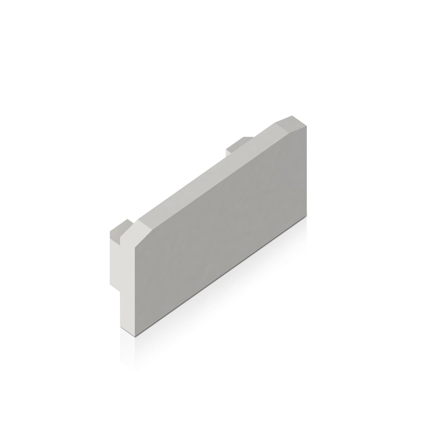 Endkappe X16_bk aus POM für Profil P3 & P3_bk