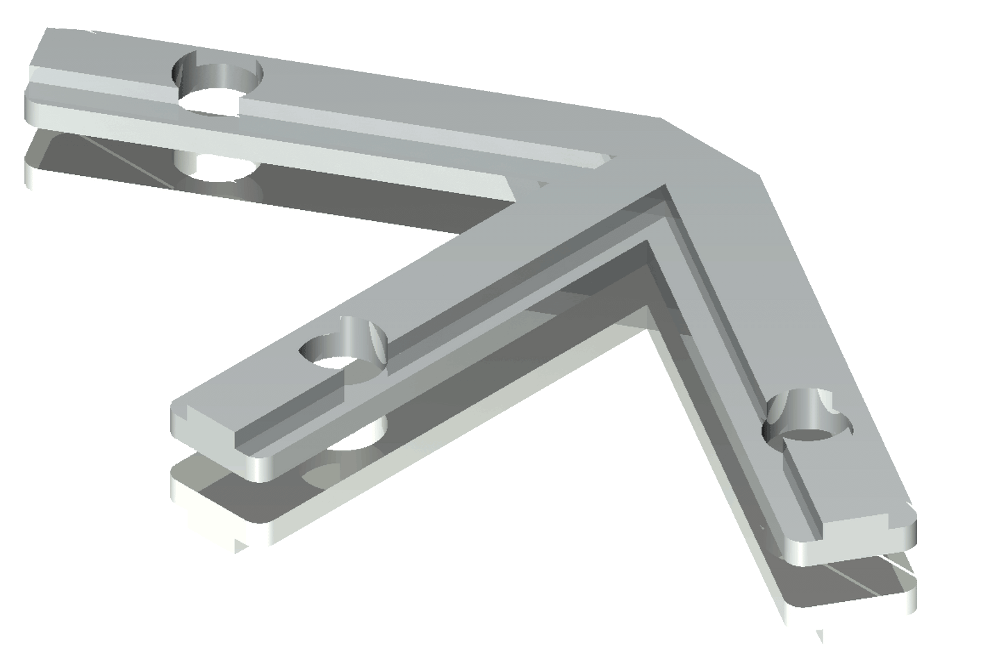 Verbinder 60°-Ecke (mit 3 Abgängen)