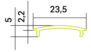 Satinierte Abdeckung A4 für P26, P27, P28 (TM53%)