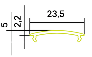 Transparente Abdeckung A12 für P26, P27, P28 (TM80%)