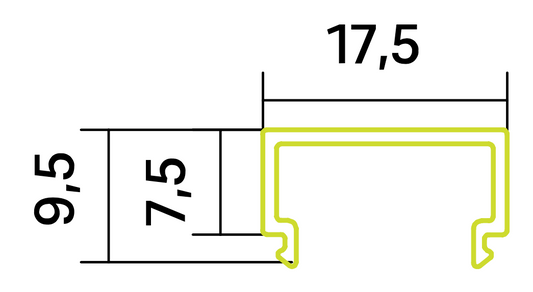 U-Abdeckung A3 für P1, P2, P3, P3_bk, P4, P4_bk, P6, P8, P8_bk, P13 (TM65%)