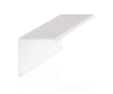 Satinierte L-Abdeckung A6 für Profil P12 (TM73%)