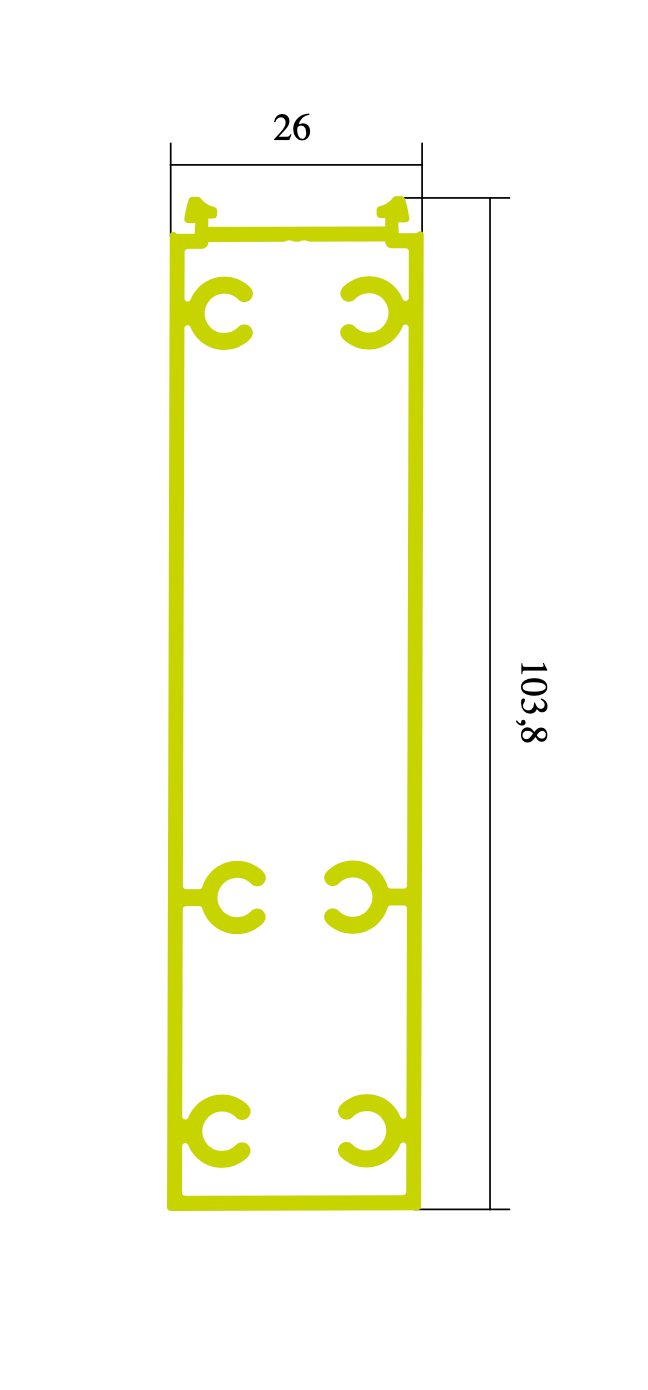 Kastenprofil P32 für Lineare LED Module