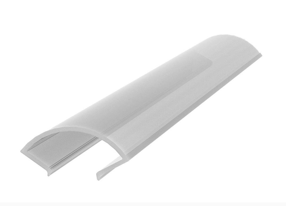 Satinierte Abdeckung A30 für Eck- und Hängeprofil P37 und P37_bk