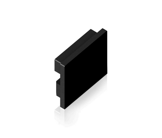 Endkappe X32_bk aus Alu für Profil P3 & P3_bk