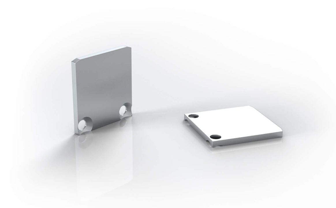 Endkappe X36 aus Alu für Profil P28