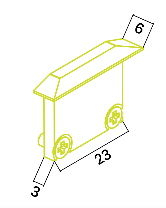 Endkappe X35 aus Alu für Profil P27