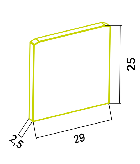 Endkappe X39 aus Alu für Profil P29