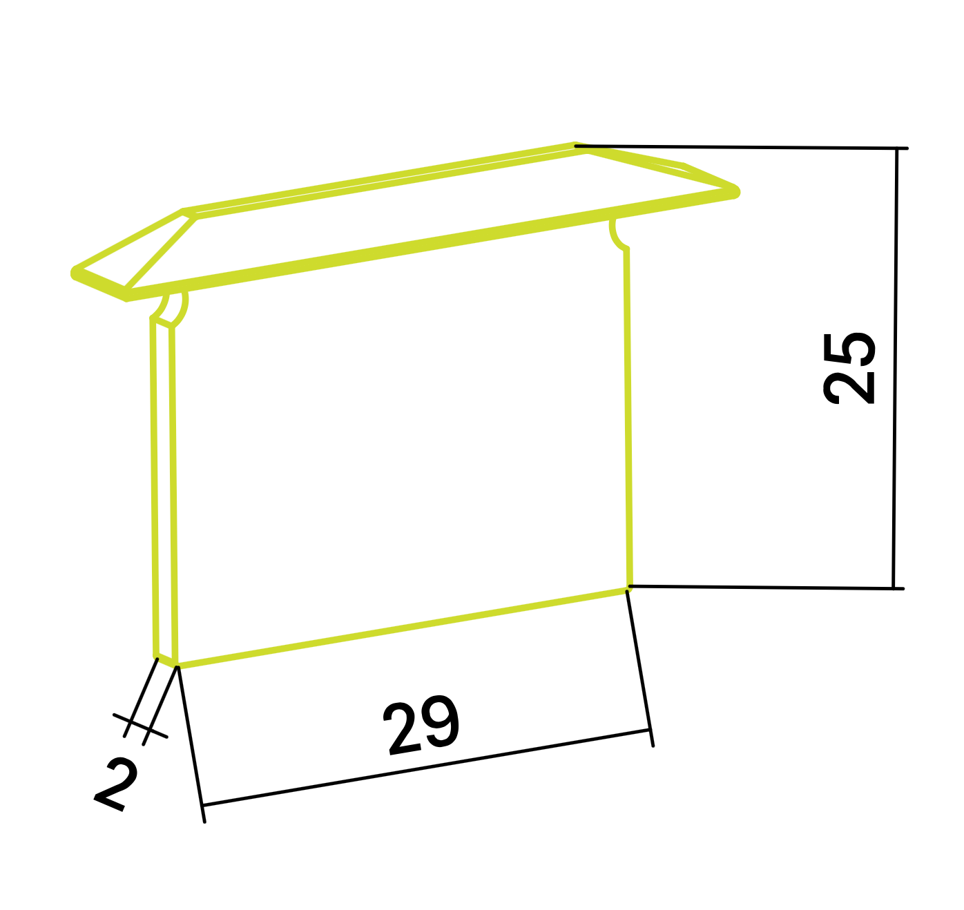 Endkappe X40 aus Alu für Profil P30