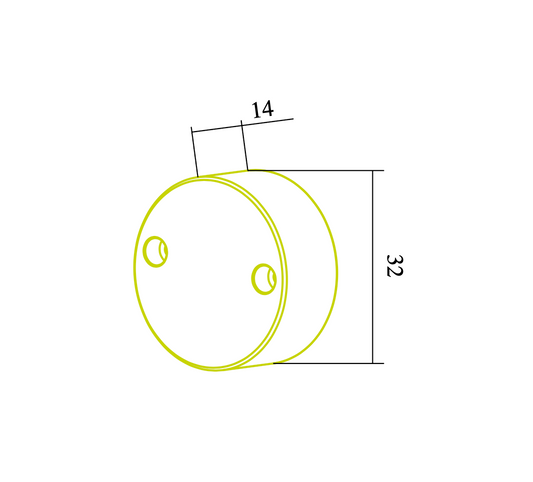 Endkappe X41 aus Alu für Profil P31