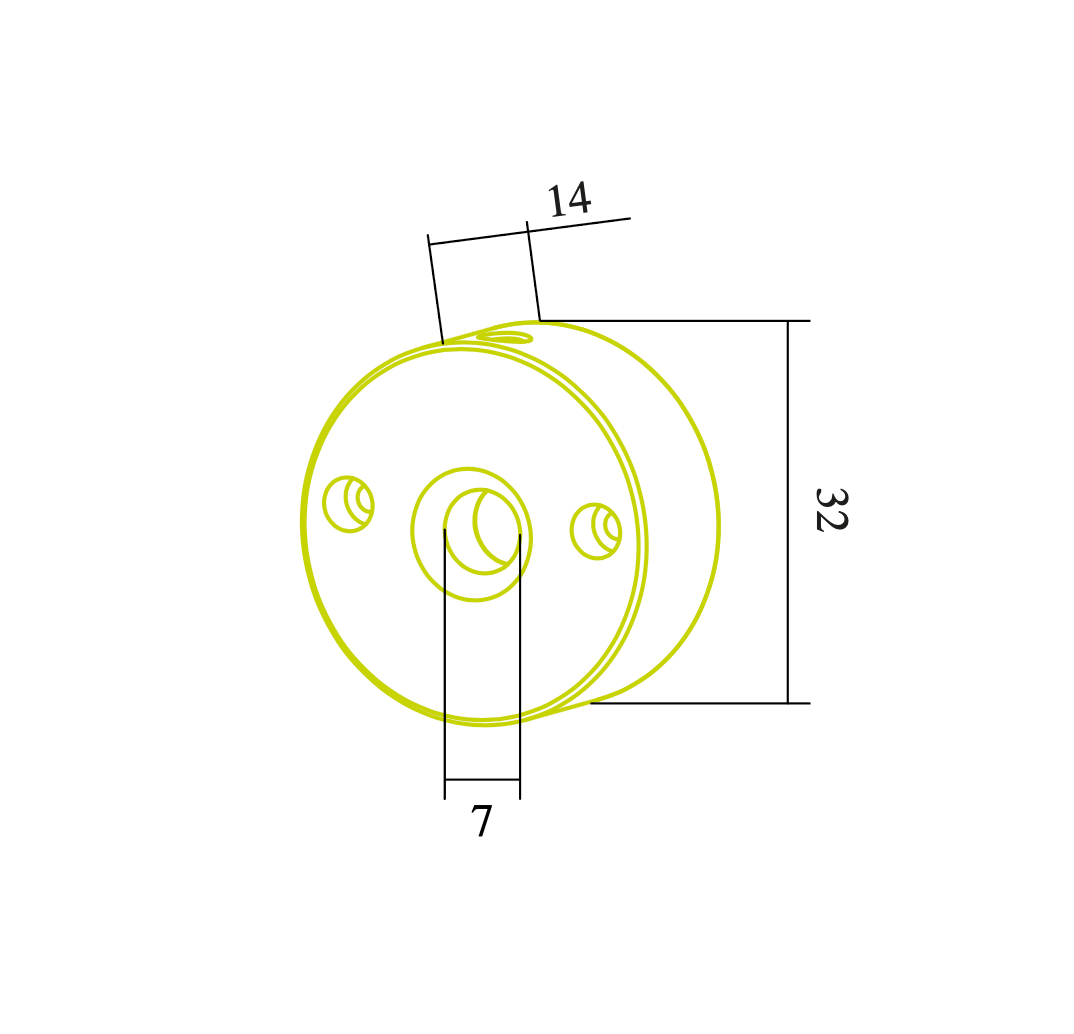 Endkappe X42 aus Alu für Profil P31