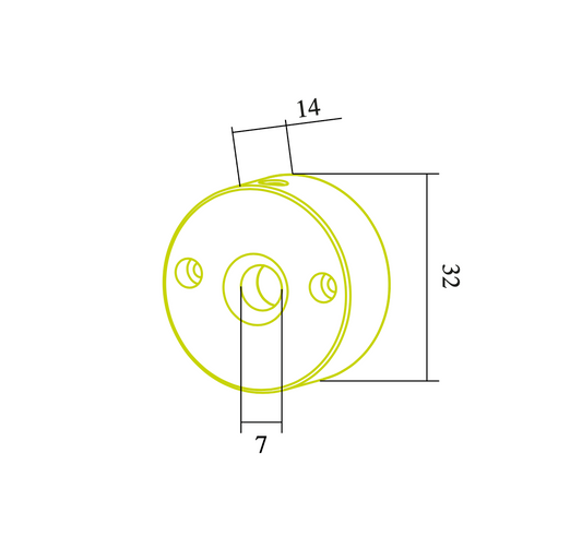 Endkappe X42 aus Alu für Profil P31