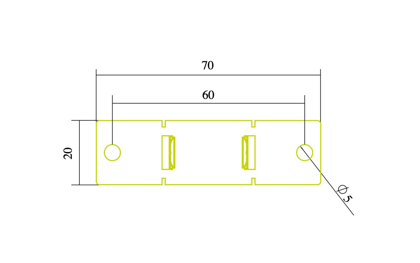 Multi Plug Montageclip X44 für P26, P27, P28
