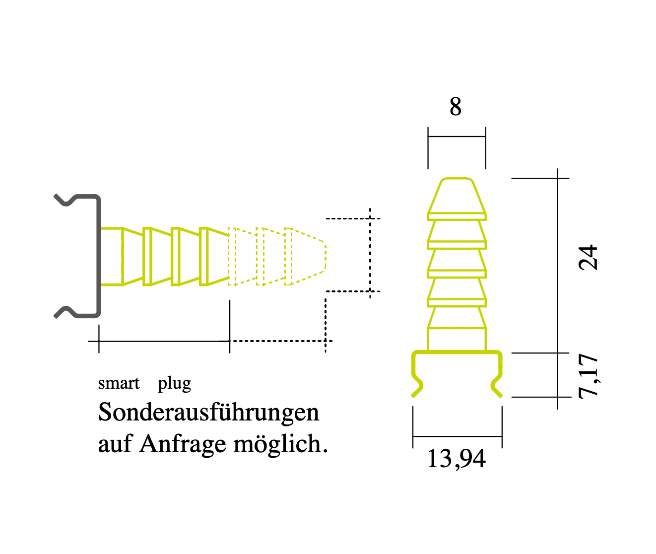 Smart Plug Montageclip X50  für P11 und P18