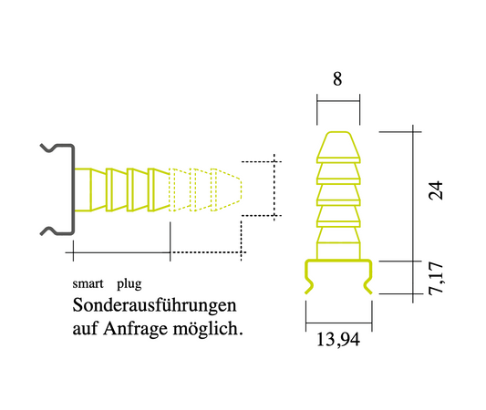 Smart Plug Montageclip X50 für P11 und P18