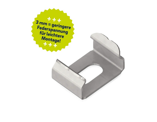 Soft Click Montageclip X54  für P1, P3, P3_bk, P4, P4_bk, P8, P8_bk, P33, P33_bk, P34, P34_bk