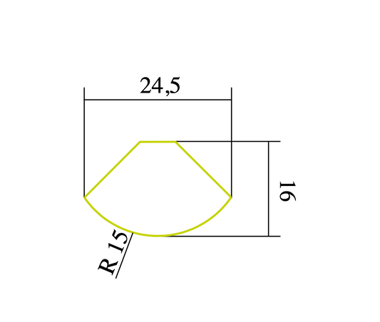 Endkappe X63 aus Alu eloxiert für Profil P37