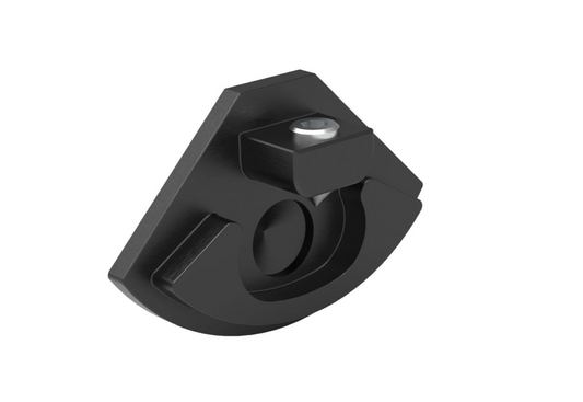 Endkappe X63_bk aus Alu eloxiert für Profil P37_bk