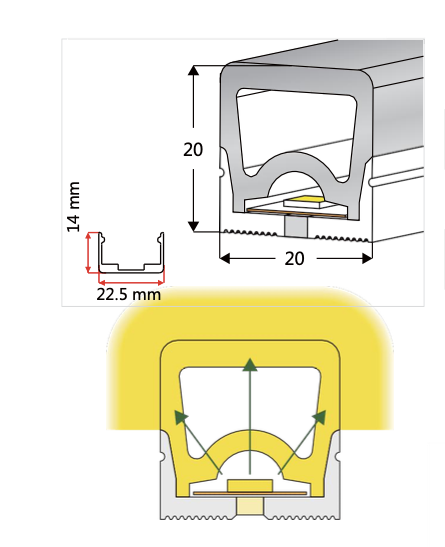 NEO-Tube NX76 (für Streifen bis 12 mm Breite)
