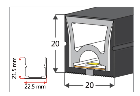 NEO-Tube NX45b (für Streifen bis 12 mm Breite)