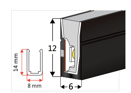 NEO-Tube NX46b (für Streifen bis 8 mm Breite)