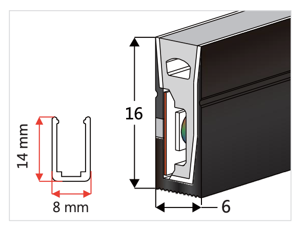 NEO-Tube NX48b (für Streifen bis 8 mm Breite)