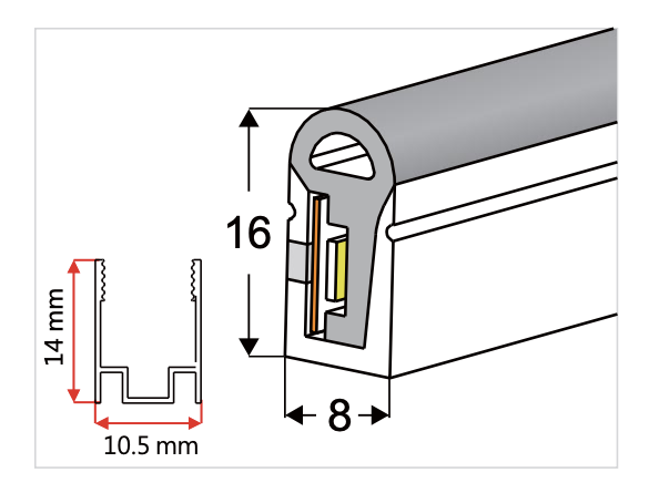 NEO-Tube NX54 (für Streifen bis 8 mm Breite)