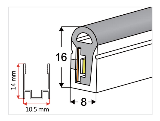 NEO-Tube NX54 (für Streifen bis 8 mm Breite)