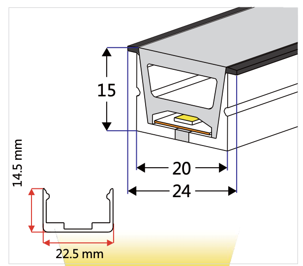 NEO-Tube NX71 (für Streifen bis 12 mm Breite)