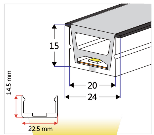 NEO-Tube NX71 (für Streifen bis 12 mm Breite)