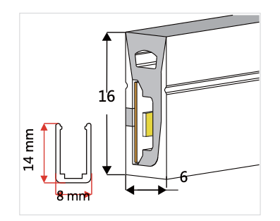 NEO-Tube NX52 (für Streifen bis 8 mm Breite)