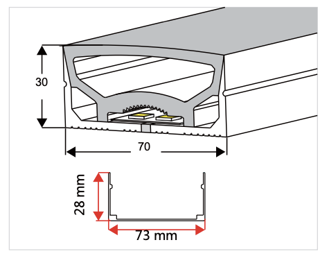 NEO-Tube NX88 (für Streifen bis 30 mm Breite)