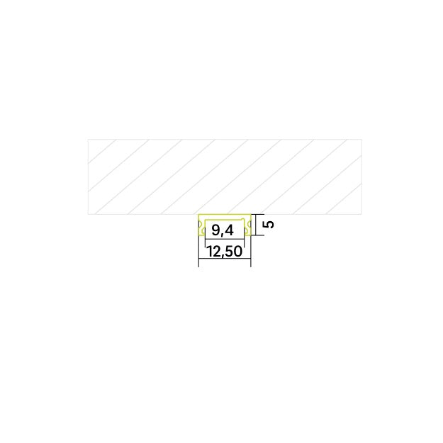 LED-Aufbauprofil P18 für lineare LED-Module