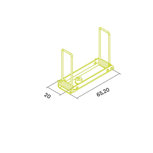 Einbaufeder X19 für Nischenprofil P6 & P6_bk