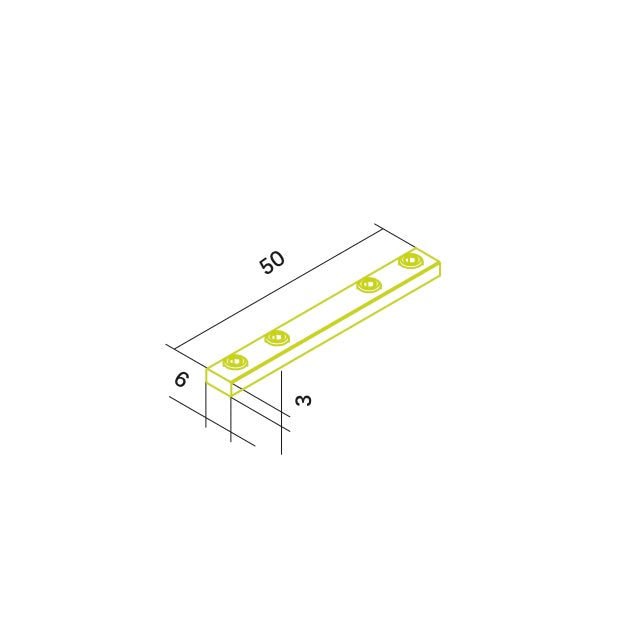 Linienverbinder X21 aus Alu