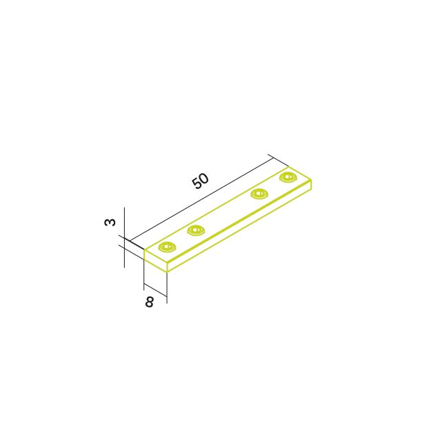 Linienverbinder X22 aus Alu