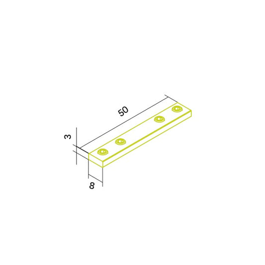 Linienverbinder X22 aus Alu