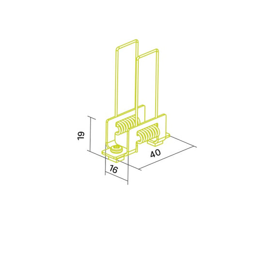 Einbaufeder X29 für Profil P27 und P30
