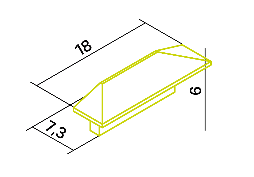 Endkappe X31 aus Alu für Profil P11