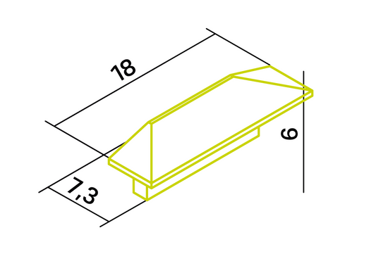 Endkappe X31 aus Alu für Profil P11