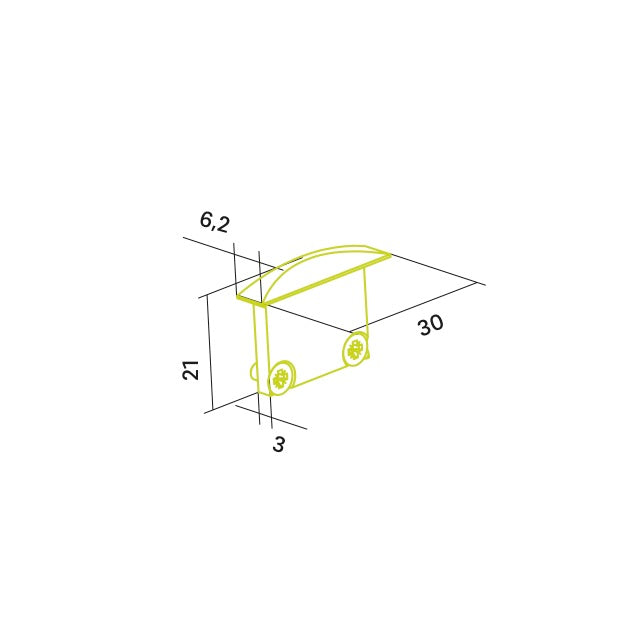 Endkappe X5 aus Alu für Profil P27
